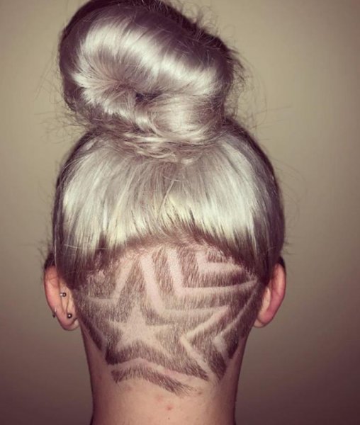 Причёски для девочек с выбритым затылком