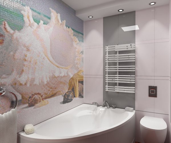 Панно в ванную комнату из плитки