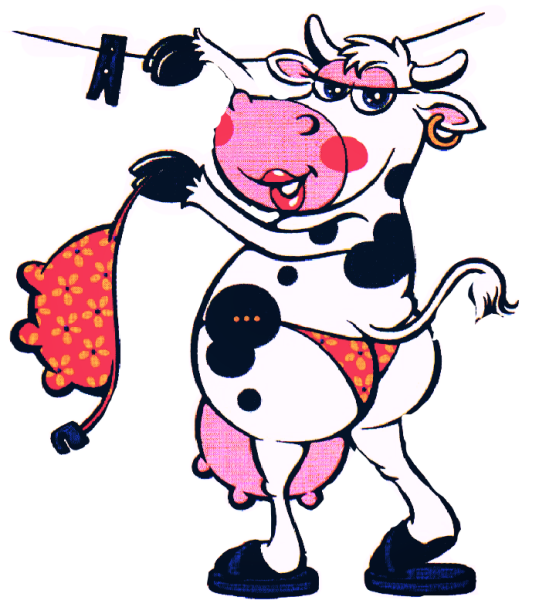 Веселая корова.