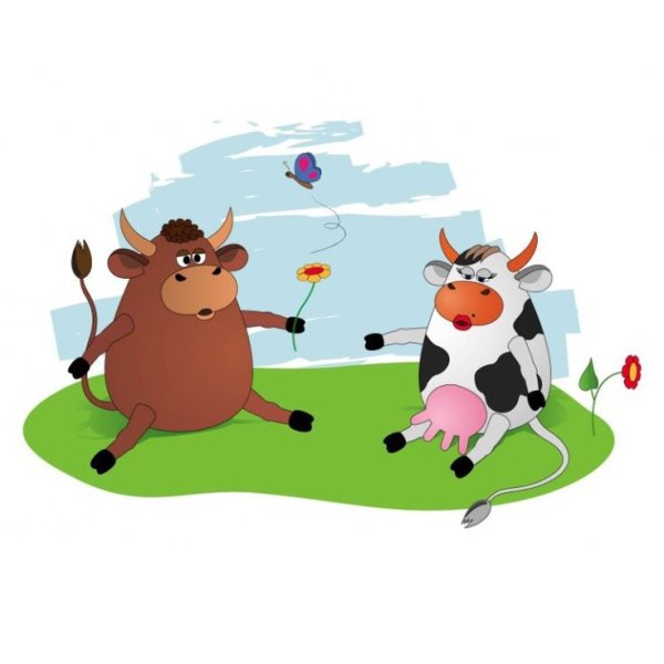 Бык мультяшный