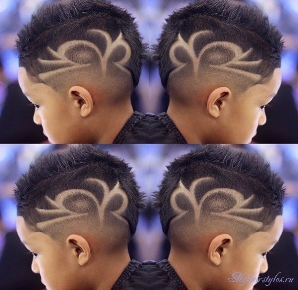 Стрижки для мальчиков с выбриванием