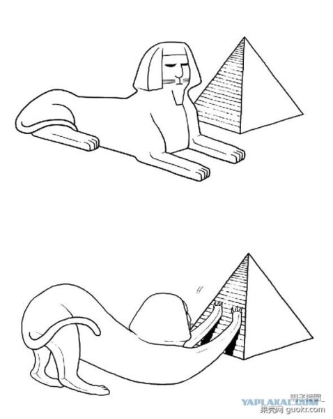 Сфинкс древнего Египта рисунок