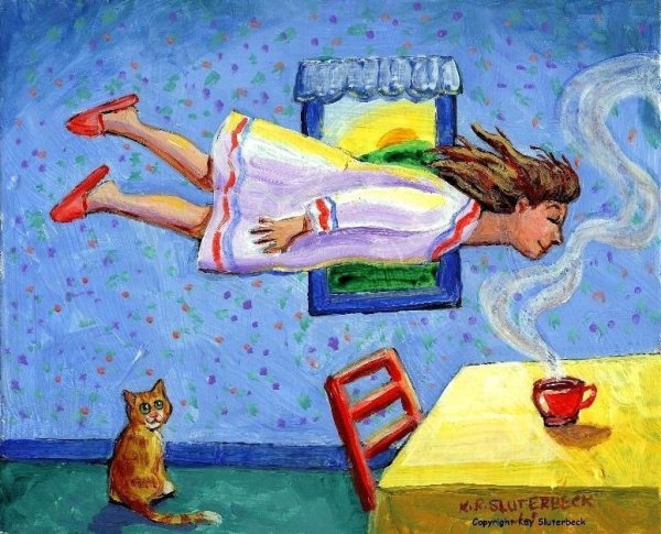 Веселые утренние иллюстрации