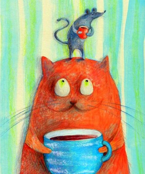 Доброе утро картина Веселые необычные