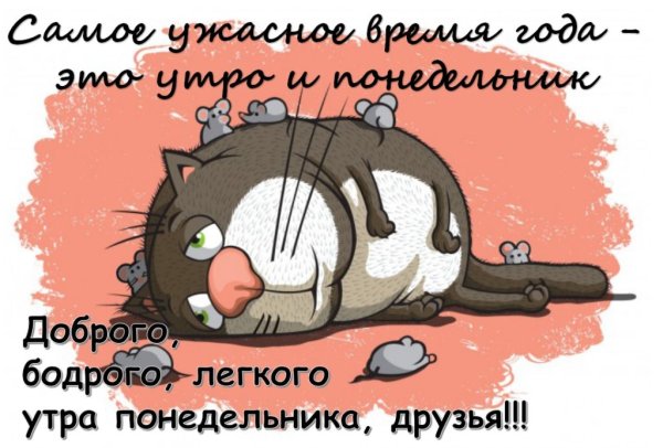 Открытки с понедельником прикольные