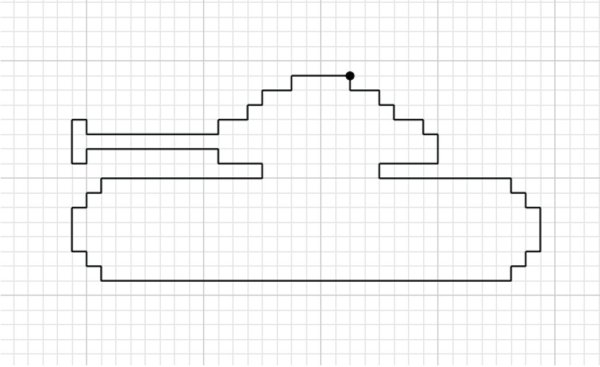 Математический диктант по клеткам для дошкольников
