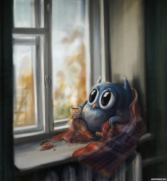 Хотела погрустить на подоконнике