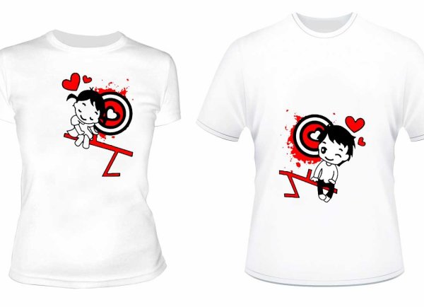 Парные принты на футболки