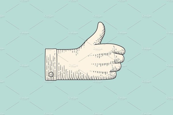 Руки в белой перчатке рисунок лайк