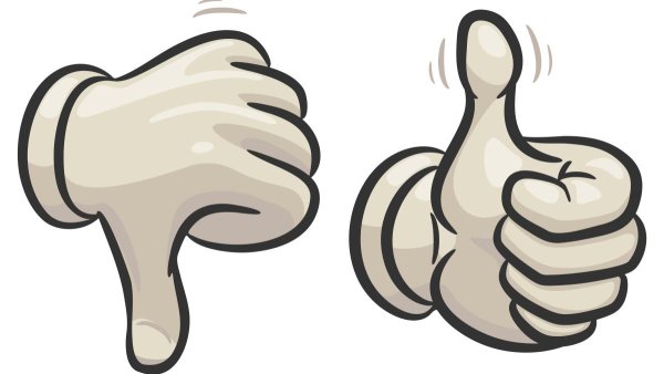 Палец вверх палец вниз