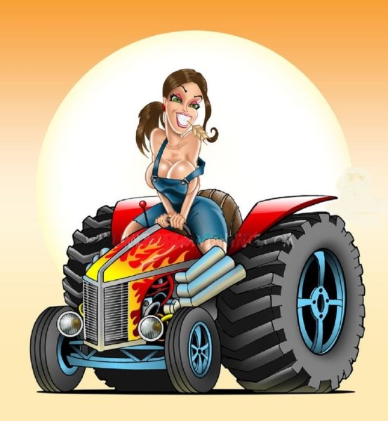 Тракторист карикатура