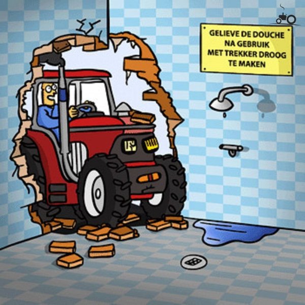 Трактор карикатура