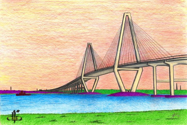 Мост архитектура рисунок