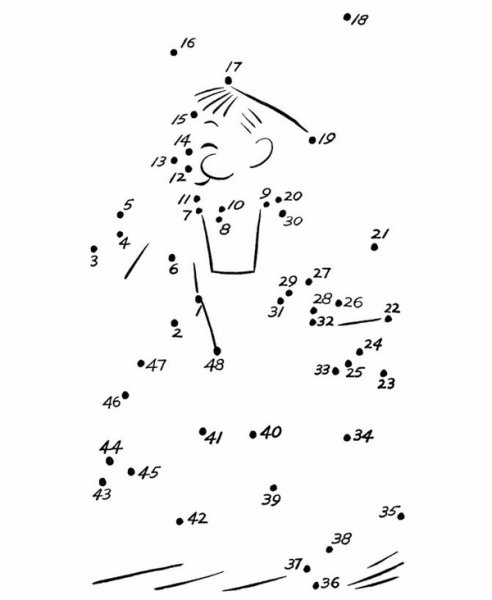 Рисунки соединение по цифрам