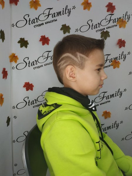 Причёски для мальчиков модные с рисунком