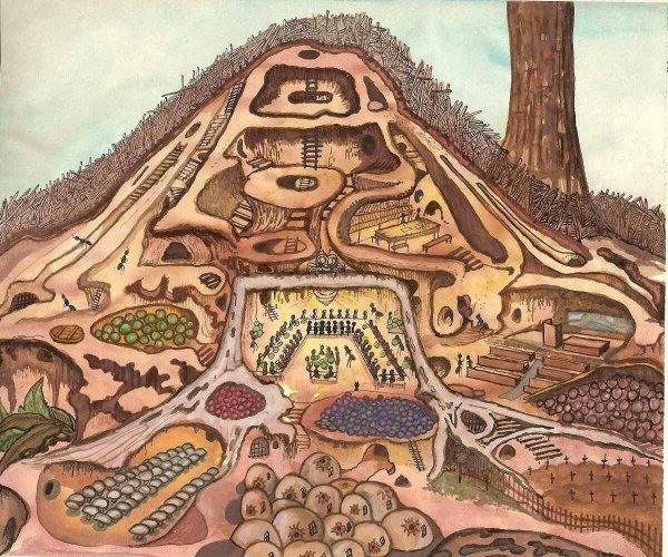 Старинная карта мира