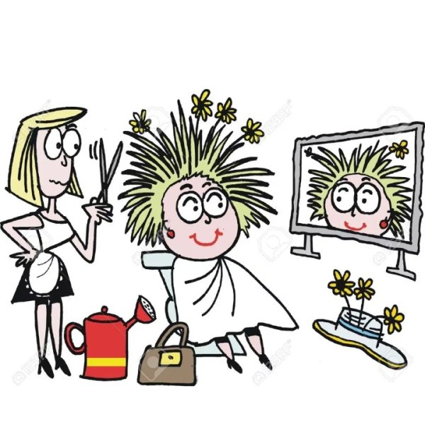 Парикмахерская карикатура