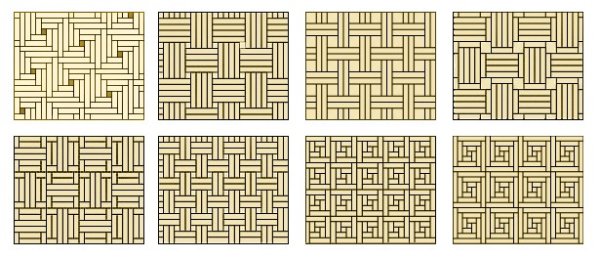 Рисунок укладки паркета