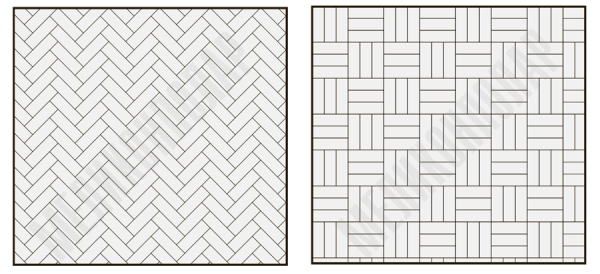 Раскладка тротуарной плитки 100х200