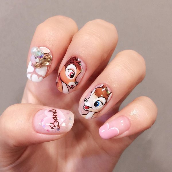 Маникюр на детские ногти крутые