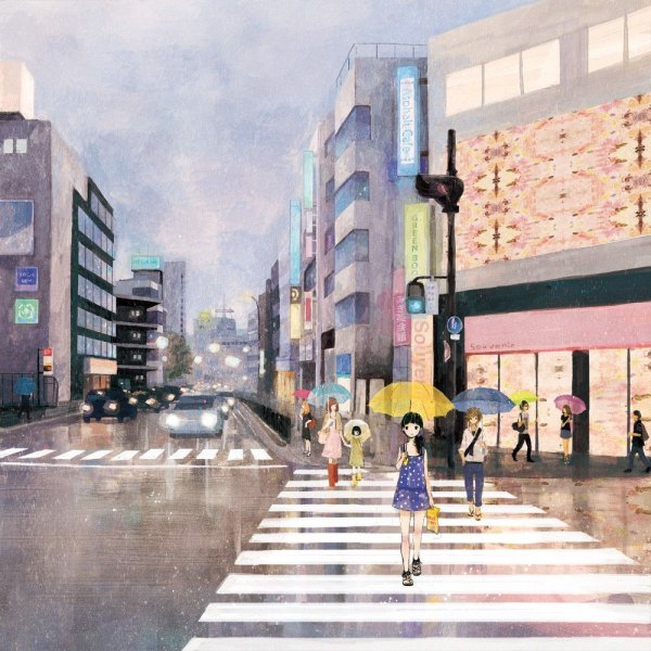 Нарисовать город с людьми