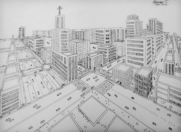 Город с домами для детей