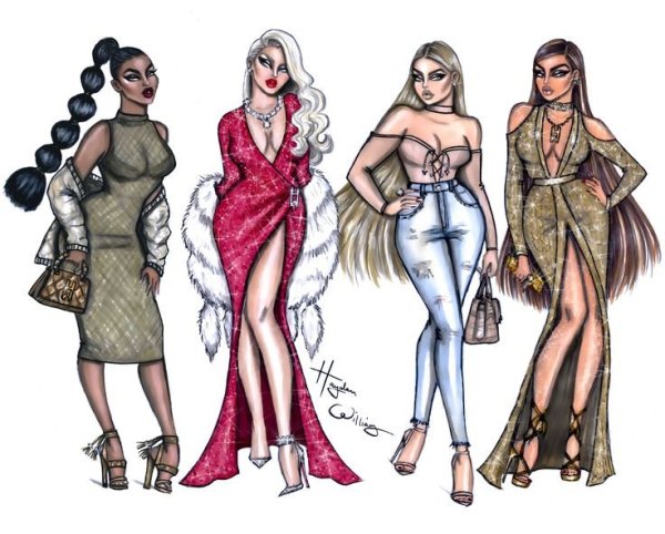 Эскизы моделей Hayden Williams