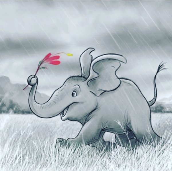 Смешные слоники рисунки