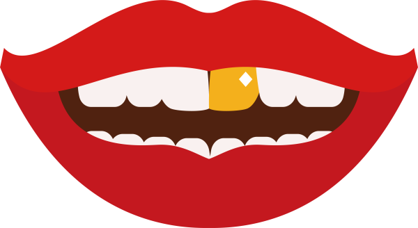 Нарисоапнся улыбка на лице