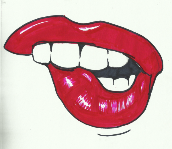 Губы мультяшные