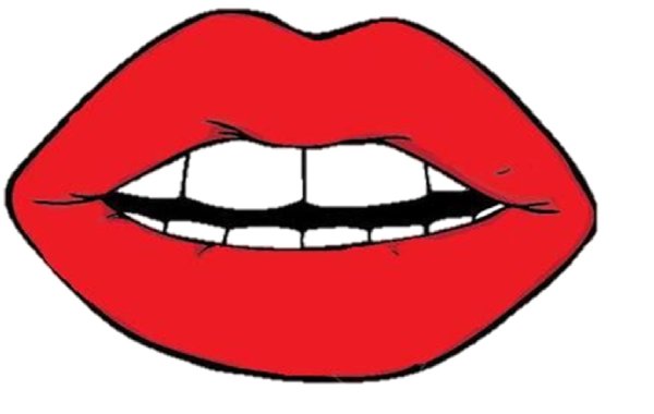 Поп-арт губы с языком