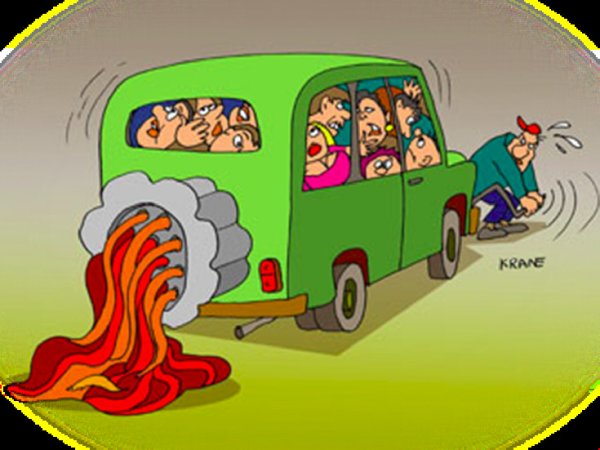 Водитель автобуса карикатура