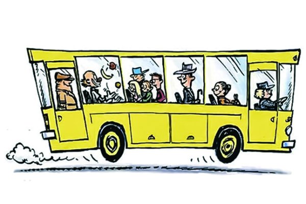 Автобус карикатура