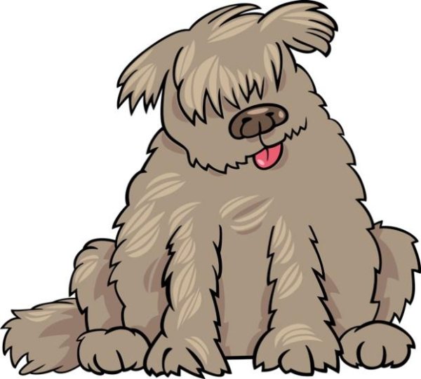 Лохматая собачка мультяшка