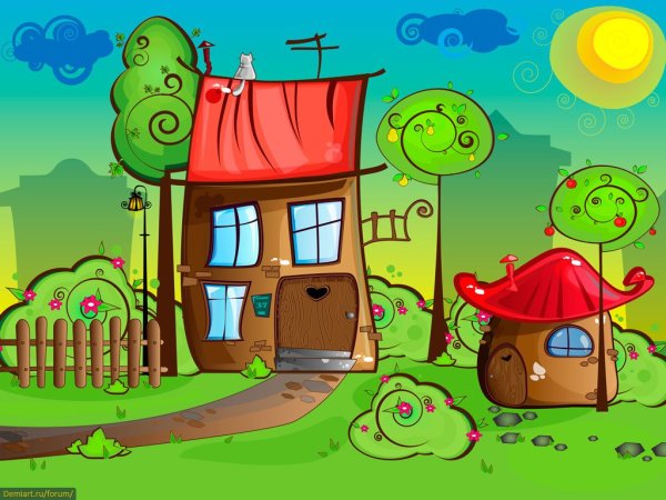 Домик из мультика