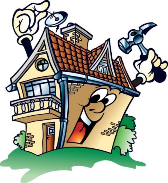 Смешной дом мультяшный