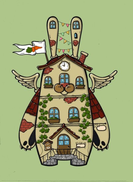 Домик на телячьих ножках