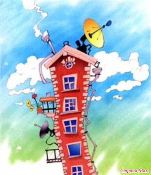 Домик мультяшный