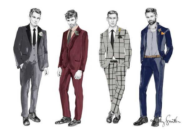 Эскиз мужского костюма