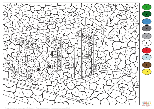 Раскраска по номерам
