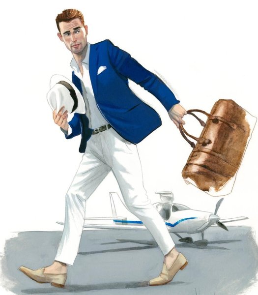 Стильный мужчина иллюстрация