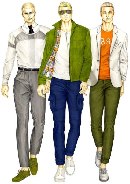Эскизы модельеров мужской одежды