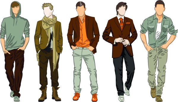 Человек в одежде рисунок