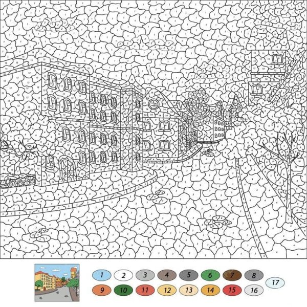 Рисование по номерам сложные