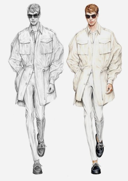 Фэшн эскизы