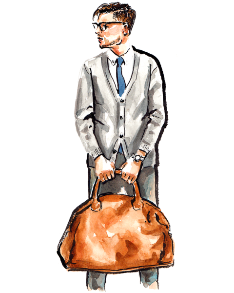 Модная иллюстрация мужчина