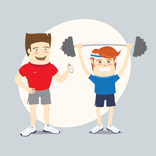 Тренер иллюстрация
