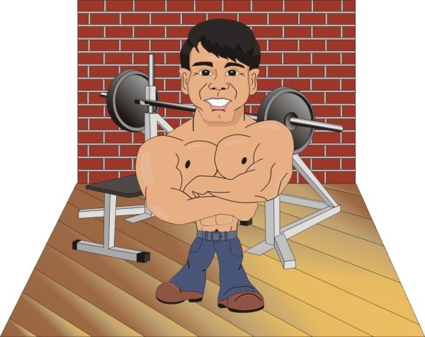 Карикатуры в тренажерном зале