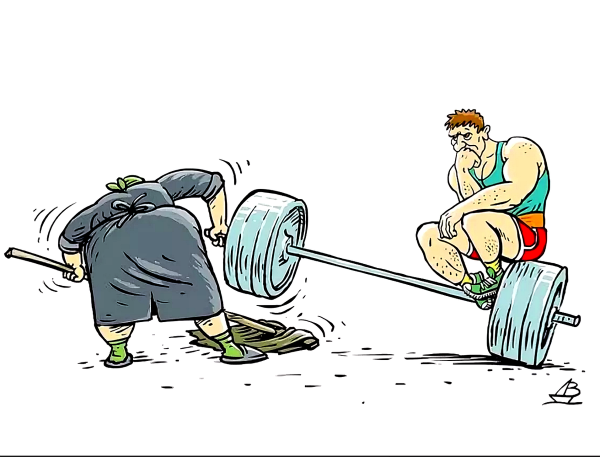 Карикатура на спортивную тему