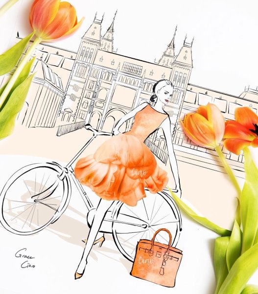 Стильные рисунки цветов